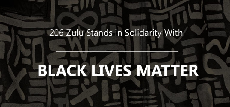 206 Zulu Stands in Solidarity With Black Lives Matter