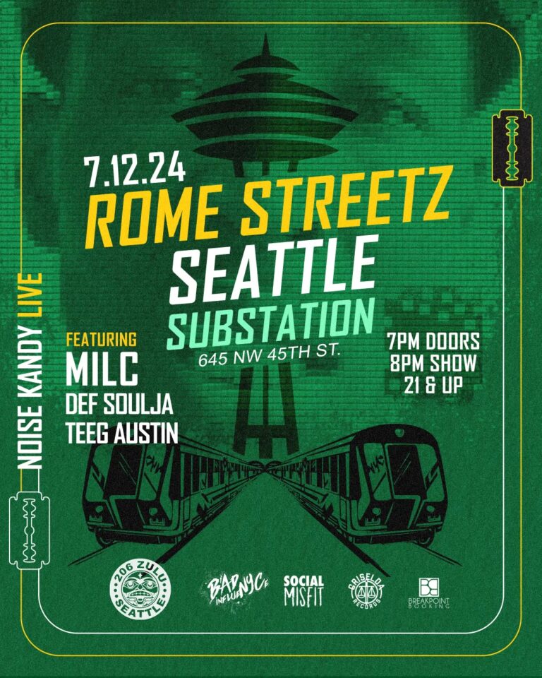 Rome Streetz performing in Seattle, July 12